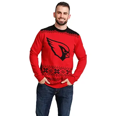 Buy Arizona Cardinals NFL Jumper (Size XL) Men's Ugly Christmas Logo Jumper - New • 19.99£