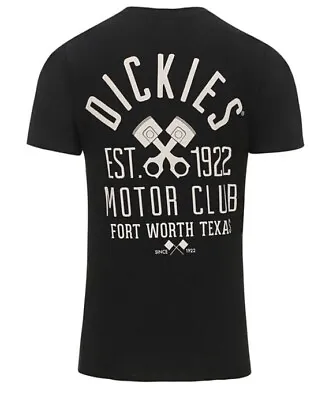 Buy Dickies Black  T-shirt Banning Motor Sport Club - Size Medium - Bnwt • 17.99£