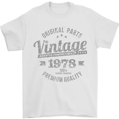 Buy Vintage Year 46th Birthday 1978 Mens T-Shirt 100% Cotton • 9.48£