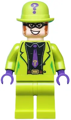 Buy LEGO Batman II Sh593 The Riddler Black Shirt Purple Tie Minifig Good Condition • 8.53£