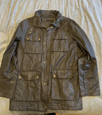Buy 👌Men’s Burtons Black Faux Leather Jacket SizeMedium  38”-41” Chest.Pockets • 10.99£