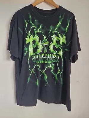 Buy Billie Eilish Shirt Lightning Graphiti Art All Over Size XL Green Black Music. • 17.99£