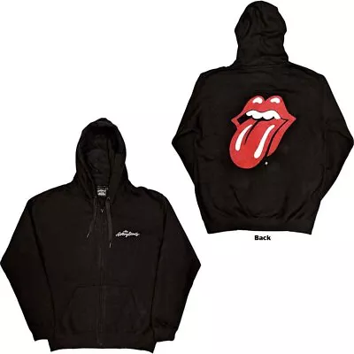 Buy The Rolling Stones Classic Tongue Black Official Hoodie Hooded Top • 40.32£