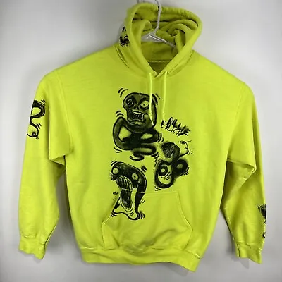 Buy Billie Eilish Hoodie Sweatshirt 2019 World Tour Neon Yellow Green Size Medium • 28.41£