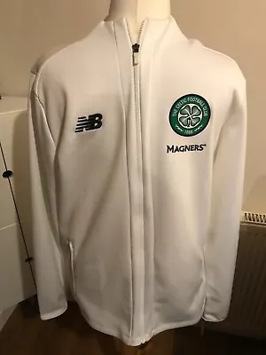 Buy Celtic F.C. 2019/20 New Balance, Walk Out Anthem Jacket In White Size XL • 35£