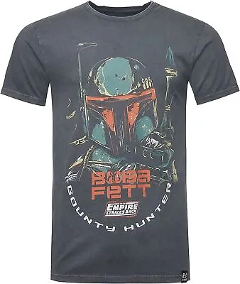 Buy Star Wars Boba Fett T-Shirt Men Cotton Retro Charcoal Vintage Style Tee Shirt • 22.95£