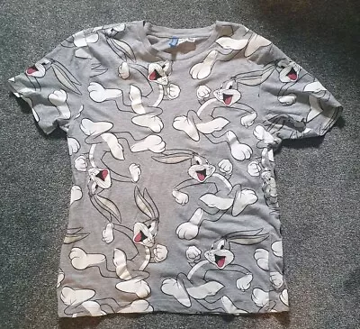 Buy BUGS BUNNY T-SHIRT! *Mens Medium* Great Condition Awesome Design H&M Looney Tune • 7.99£
