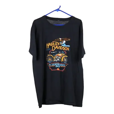 Buy 1988 Harley Davidson T-Shirt - Large Black Cotton Blend • 52.70£