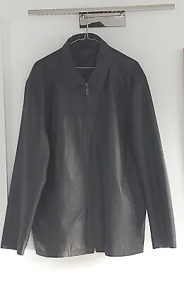 Buy Genuine Leather Men's Brown Light Jacket Uk L By Greenwoods Very Good Condition  • 50£