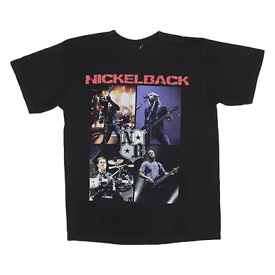 Buy NICKELBACK Band T-Shirt Black Short Sleeve Mens S • 24.99£