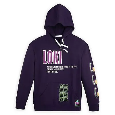Buy Disney Adults Loki Hooded Sweatshirt Master Of Mischief Unisex Pullover - XL • 55£