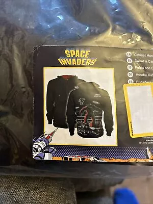 Buy Space Invaders Gaming Hoodie Retro Arcade Video Game Clothing Geek Medium Zip • 24.99£