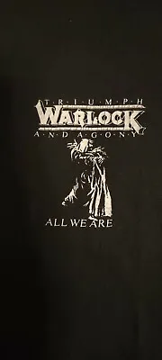 Buy Vintage WARLOCK  Triumph And  Agony Tour All We Are DORO Promo Shirt See Others • 50£
