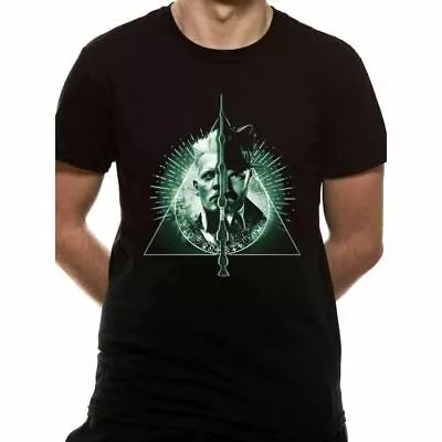 Buy Fantastic Beast Crimes Of Grindelwald - Deathly Hallows Split T-shirt. Large. • 7.95£