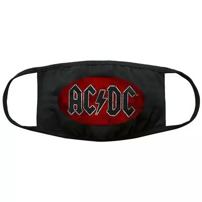 Buy Official Licensed - Ac/dc - Oval Logo Face Mask Rock Angus • 9.99£