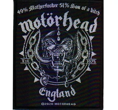 Buy Motorhead England Ball & Chain Woven Patch Official Metal Rock Band Merch  • 5.69£
