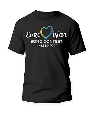 Buy Unisex Eurovision Song Contest MALMÖ 2024 T-Shirt EU SWEDEN TV Music TEE • 9.99£