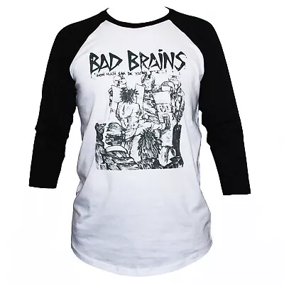 Buy Bad Brains Hardcore Punk Rock T Shirt 3/4 Sleeve Baseball Unisex • 21.10£