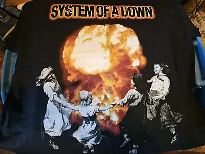 Buy System Of A Down 2017 Tour TShirt Black Large NEW • 4.73£