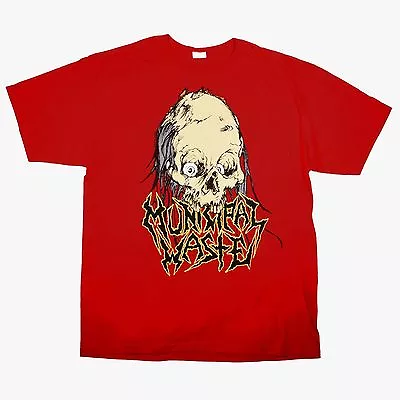 Buy MUNICIPAL WASTE - Dripping Skull - Red T-Shirt / Size XL • 16.28£