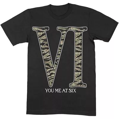 Buy You Me At Six Camo Vi Official Tee T-Shirt Mens • 17.13£
