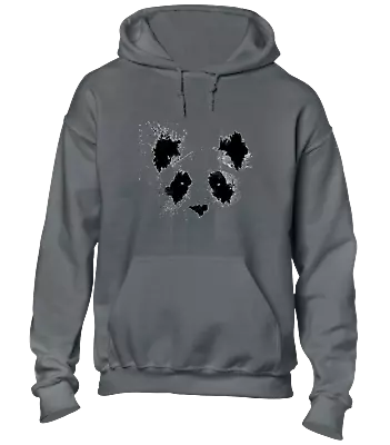 Buy Panda Face Paint Hoody Hoodie Funny Joke Fashion Design Top New Cool Gift Idea • 16.99£