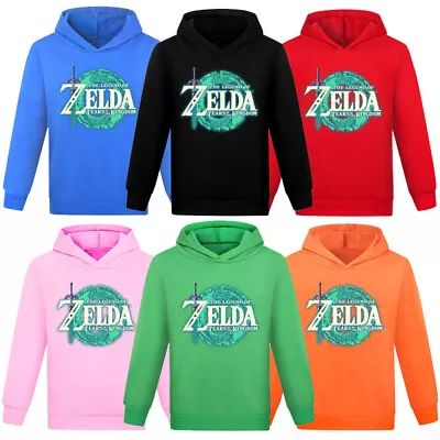 Buy New Zelda Boys Girls Casual Hoodie Hooded Sweatshirt Tops Kids Birthday Gift   • 12.58£