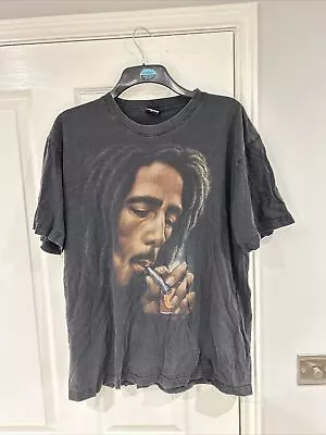 Buy Bob Marley T-shirt XL Mens Smoking Black • 10£