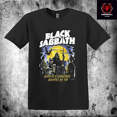 Buy Black Sabbath / Born In A Graveyard Unisex Heavy Cotton T-SHIRT S-3XL 🤘 • 26.40£
