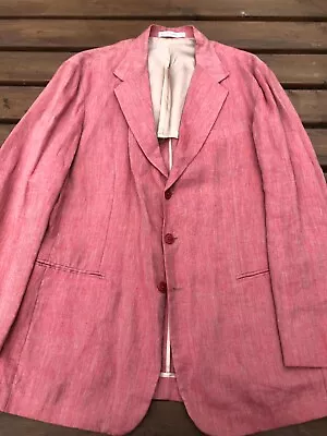 Buy SISLEY - Dusty Pink - Linen - Smart Casual - Jacket - L - 42” Chest • 0.99£