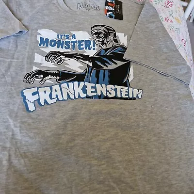 Buy Official Universal Monsters Tshirt Frankenstein Grey Size S • 0.99£