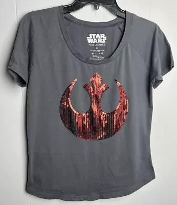 Buy Star Wars Women's Rebel Alliance Shirt Sz XL Rhinestone Jewels Disney Parks • 14.21£