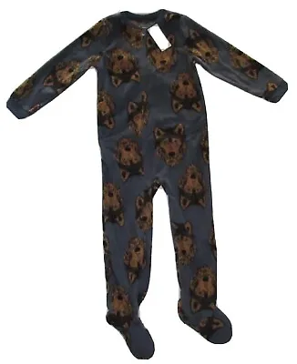 Buy New Carters Boys 1-Piece Wolf Fleece Footie Pajamas 8 10 • 18.13£
