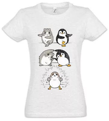 Buy Porg Fusion Women T-Shirt Star Fun Penguin Geek Nerd Wars • 21.59£