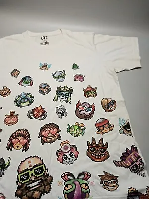 Buy Overwatch Pixels Blizzard T Shirt White Large 2019 • 10£