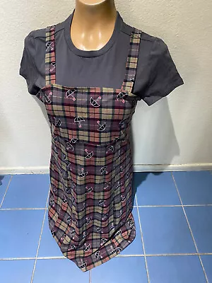 Buy Umbrella Academy Tshirt Jumper Dress - Gray W/ Plaid - Women's Sz XS • 23.16£