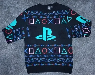 Buy PlayStation Christmas Jumper Multicolour Size Medium Sold Out • 20£