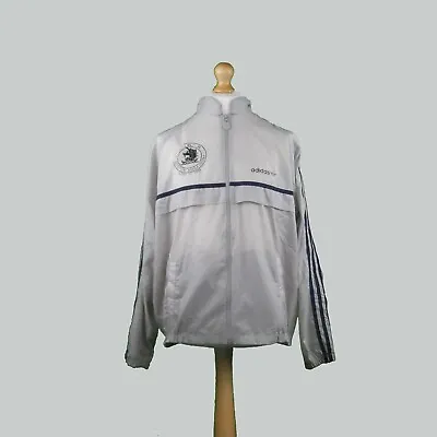 Buy ADIDAS Boston Marathon 1989 XL Jacket Grey Vintage Trefoil Originals Track • 14.95£