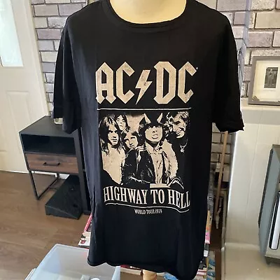 Buy AC/DC T-Shirt Unisex Mens Womens Highway To Hell Album Black Tee XL • 15.10£
