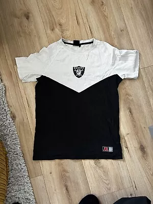 Buy NFL Men T-Shirt Las Vegas LA Raiders Football Team Cotton Pullover Tee L Black  • 5£