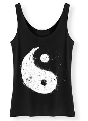 Buy Yin Yang Tank Top Ladies Vest Hippy Harmony Peace Symbol Grunge Womens Retro • 11.95£