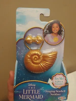 Buy Disney Little Mermaid Light Up Singing Seashell Necklace New In Package Works • 10.60£