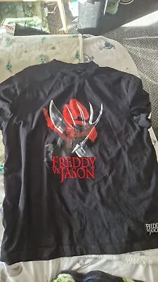 Buy Freddy Vs Jason T Shirt Mens Freddy Vorhees Night Mare On Elm Street Official Xl • 3.99£