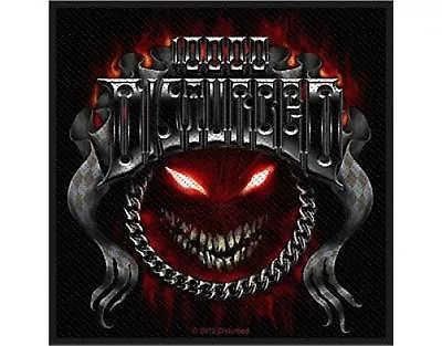 Buy DISTURBED Chrome Face 2012 - WOVEN SEW ON PATCH (sealed) • 3.99£