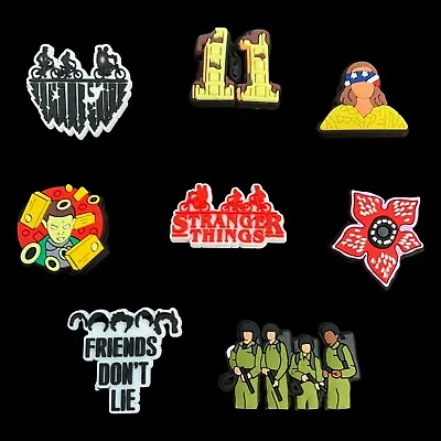Buy Shoe Charms Stranger Thing Horror Supernatural Fits For Croc Shoes Wristband 8pc • 8.68£