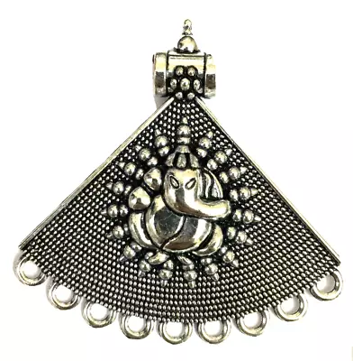 Buy 2  Indian Fashion Jewelry Pendent For Women Ethnic Lord Ganesha Oxidized Boho • 9.56£
