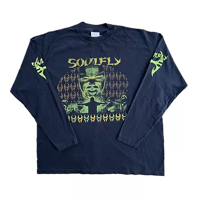 Buy 1999 Soulfly Tribe World Noise Long Sleeve Vintage T-Shirt Size XL. Sepultura • 89.99£
