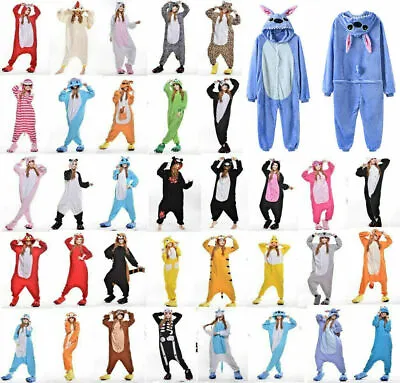 Buy Animal Pajamas Kigurumi Nightwear Cosplay Onsie72 Costumes Adult Jumpsuit Outfit • 20.51£