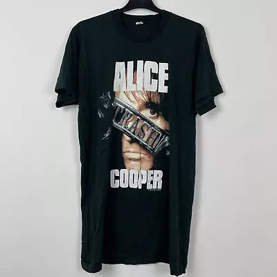 Buy Vintage 80s Alice Cooper 1989 Trash Rare Band Tour T-Shirt M 0421 • 5£