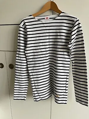 Buy Amor Lux Women's Blue And White Stripe T Shirt. Size XXS Chest 30  Breton Style • 6£